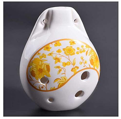 Okarina Instrument Chinesische CeramiOcarina der Zeit Mini glasiert AWind Spielzeug Musikinstrument Alt 6 Loch Flöte Anfänger Taschenflöte Geschenk Okarina Flöte