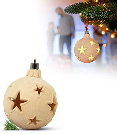 Christbaumkugel mit LED-Beleuchtung | 7cm Durchmesser