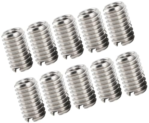 Leopacat Kit De RéParation Avec 10 éCrous RéDucteurs Filetage, Adaptateurs Manchon RéDucteur éCrou Ensemble D'Insertion Pour Raccord Tuyau En Acier Inoxydable RéDuction Haute Dureté Voitures Turbines