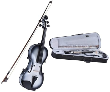 Geigen 4/4 3/4 1/2 1/4 1/8 größe Violine Violine Griffbrett Pegs Kinn Rest Saitenhalter Für Anfänger Violine Bogen(4/4)