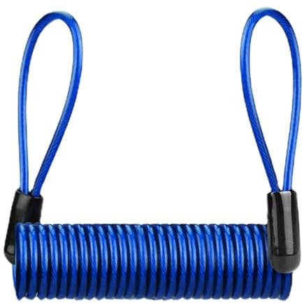 Câble de rappel de verrouillage, câble de verrouillage à disque pour protection antivol, corde de rappel en fil d'acier de sécurité pour scooter, moto, véhicule, bagages, casque