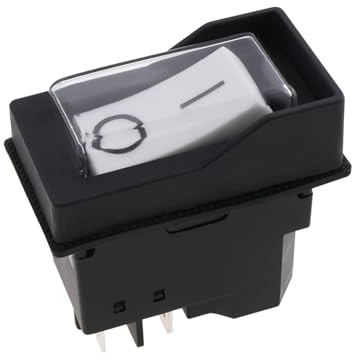 EMSea 1x Interruptor Basculante Electromagnético YH02-A de 4 Pines Compatible con KEDU KJD16 Varios Equipos de Máquinas Herramienta(230-250 V 16 A)