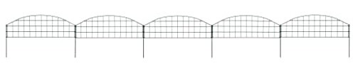 gitterzaun,wichtel zubehör zaun,Gartenzaun Set Konvex 77,3x26 cm GrünGeeignet für Gärten, Zäune, Ästhetik