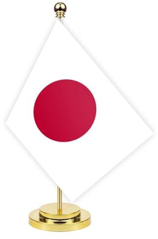 Japan Desk Flag, 30 cm Large Small Japanese Japanese Banner Outdoor, Tiny Print Decor for Office, Home, Table, Desk, Japan