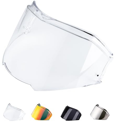Helmvisier für FF900 Valiant 2,Motorradhelm Visier,Motorrad Windschutz Helm Objektiv,Helm Visier mit Anti-Beschlag-Nagelbefestigung (Klar)