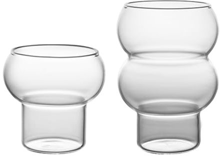 Vaso de pinta personalizado, juego de regalos de vaso de cerveza, 2 tazas de vidrio, vasos for beber lindos y transparentes, vaso de café con forma de calabaza, transparente, vintage y creativo