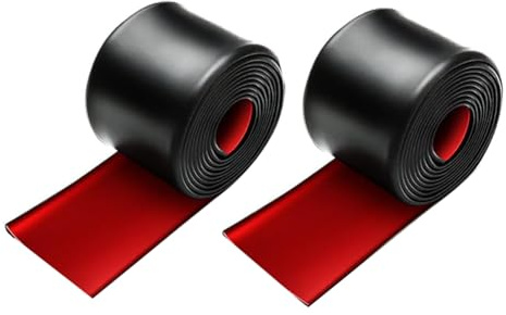 Remingtape Lot de 2 marchepieds latéraux universels en caoutchouc anti-rayures pour seuils latéraux de voiture 2,4 x 8 cm