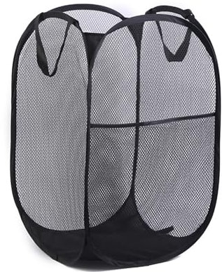 Wäschekorb Faltbar, Wäschesack, Faltbarer Wäschekorb,Pop-Up-Wäschekörbe mit Verstärkten Tragegriffen für Geschäftsreisen Reisen und Camping