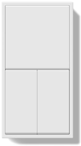 BSEED LIFE strömbrytare infälld 1 fack 2-vägs 2-vägs 2-vägs dubbel 80 x 150 mm modern väggströmbrytare med PC-ram, knappströmbrytare med kabelklämmor och klor, enkel installation, strömbrytare vit
