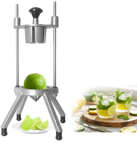 hzexun Mandolina Cortador De Verduras,Cortador De Limones,cortadora, Picadora,Picadora Ideal Para Frutas, Verduras, Ensaladas,Acero Inoxidable