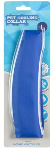 New Large Pet Cooling Collar – Blue Gel Cooling Neck Wrap for Dogs – Non-Toxic Gel, Antibacterial, Reusable & Instant Cooling – Ideal for Summer, Heat Relief, Travel, Outdoor Use A-54 (Large)