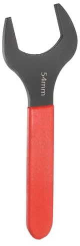 QUARKZMAN Chiavi Inglesi 54mm Metrica, Chiave Aperta Singola Angolo di Sfalsamento 15 Gradi, Piccola Chiave Inglese a Forchetta a Forma di U Gambo Rosso per Riparazione Auto, Mobili