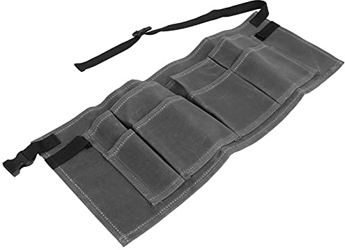 Aramox Borsa Porta Attrezzi da Giardino Borsa Porta Attrezzi Impermeabile in Tela Cerata Bagnata Cintura Regolabile con 8 Tasche 25,4 X 10,2 Pollici per Lavorazione del Legno Giardinaggio Falegnami