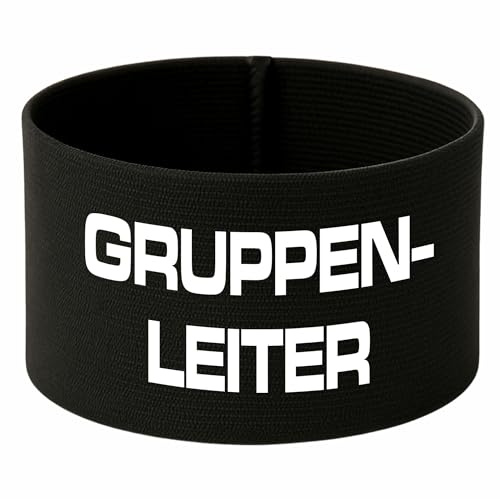 Kleiner Fratz Armbinde bedruckt mit GRUPPENLEITER/schwarz / 3304