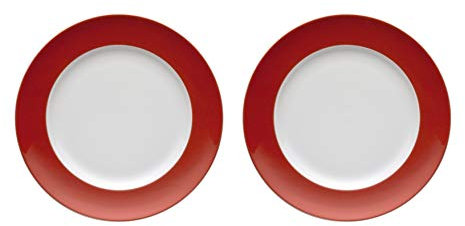 Thomas 10850-408525-28277 Set 2 Frühstücksteller 22 cm Sunny Day New Red