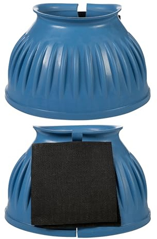 HKM 8605 Springglocken Atlanta, Gummispringglocken Gummi Hufglocken, Rauchblau, M