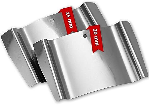 MULTIPICK Türfallengleiter - [2 Stück | 20 + 25 mm] Türfallen Öffnungswerkzeug - Profi Edelstahl Fallengleiter - Schlüsseldienst Türfallenöffner - Schloss Türöffnung Karten - Made in Germany