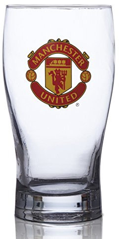 Manchester United FC Pint Glass - Great for all Soccer Fans! - 100% Licensed Product - Collector’s Design - Authentic Imported Beer Glass