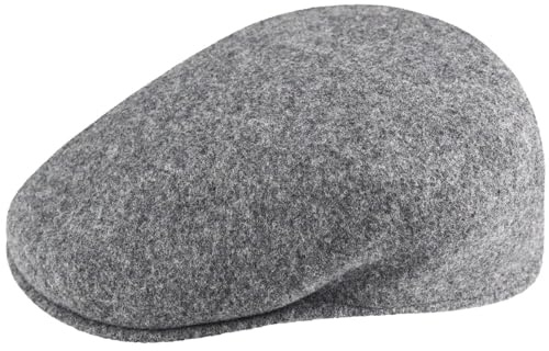 Kangol 504 Flexfit Mütze Flatcap Schirmmütze Herren - Schiebermütze Wollcap mit Schirm Herbst Frühjahr Winter Sommer Frühling-Sommer Herbst-Winter