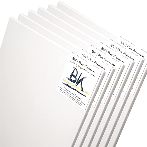 BK BILDERRAHMEN KOLMER 6 B.K. Plus LEINWÄNDE AUF KEILRAHMEN 50x70 cm | Premium Malgrund, malfertig, 100% Baumwolle