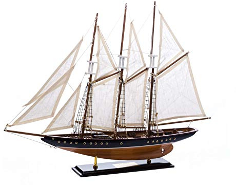 Modellschiff Atlantic Segelschiff Segelyacht Yacht Schiff 71cm kein Bausatz