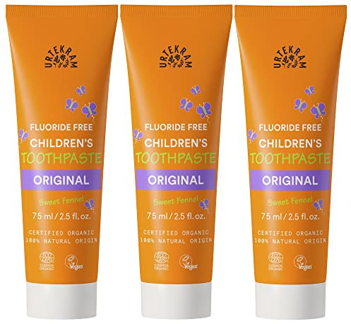 (3er BUNDLE) | Childrens Toothpaste Organic | 75ml - Urtekram