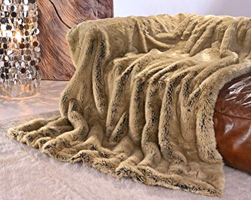Wohnen & Accessoires GmbH & Co. KG Felldecke, Webpelzdecke Zobel Caramel 170x220