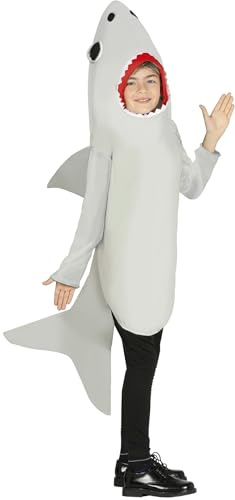 FIESTAS GUIRCA | Costume da Squalo Bambini - Abito Completo - Costumi da Animali Marini per Halloween, Carnevale e Feste in Maschera - Ideale per Bambini e Bambine
