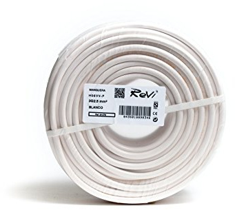 Cable H05VV-F Manguera 3x2,5mm 25m (Blanco)