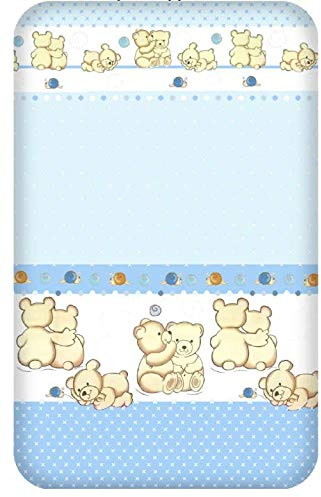 Soft Dream Kinderbettwäsche Babybettwäsche 100x135 40x60 Verschiedenen Motiven mit Tiere für Mädchen und Jungen (100 x 135 cm, Bär 1 (Blau)