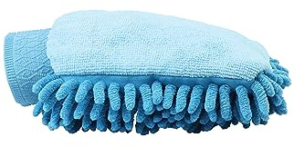 LINCOLN Microfibre Grooming Mitt - Blue