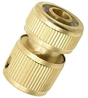 Vogueing Schlauchkupplung, Metall, Schlauchadapter, Garten-Wasserhahn-Anschlussstück, vergoldet, 1,9 cm / 1,27 cm für Schlauch, Kupferrohre, 6 Stück, Mehrfarbig