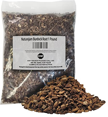 Naturejam Burdock Root 1 Pound-Cut & Sifted-100% Natural Hierbas from Mexico aka Genus Arctium Herbs