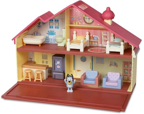 Giochi Preziosi Bluey - Personaggio Set Casa Su Due Piani Con Cucina Soggiorno Camera E Bagno Completamente Arredata; Per Bambini A Partire Da 3 Anni, BLY04010