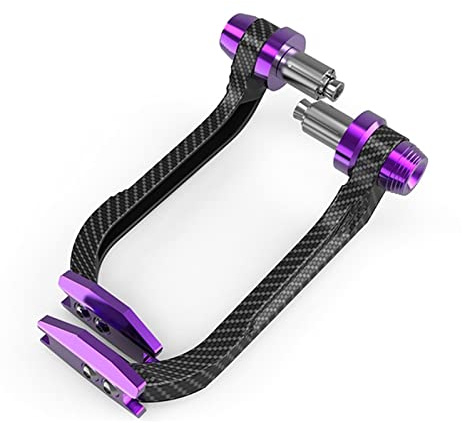 Protège-Mains Guidon Moto pour Duke Unviersal Moto Moto Garde-Main Motocross Garde-Main Moto Protection Contre Les Chutes Protection des Mains (Color : Violet)