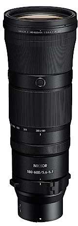 Nikon NIKKOR Z 180-600mm f/5.6-6.3 VR, 1 Count (Pack of 1)