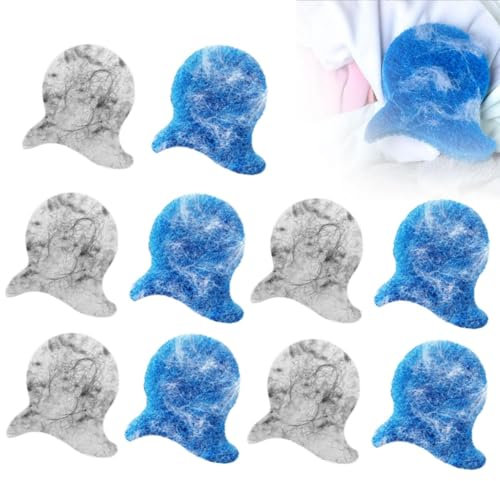 Pet Hair Remover for Laundry, 2024 New Update Dog Hair Remover for Laundry, Pet Hair Remover Balls for Washing Machine, Reusable Hair and Lint Catcher,Wet and Dry Use Pet Hair Catcher (Blue*5+Grey*5)