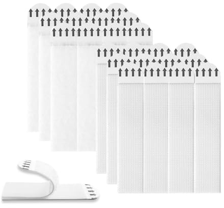 12 pares de tiras para colgar fotos, calcomanías para marcos de fotos, tira resistente para colgar en la pared, cintas adhesivas de montaje para fotos y marcos de fotos y decoraciones de Navidad (19