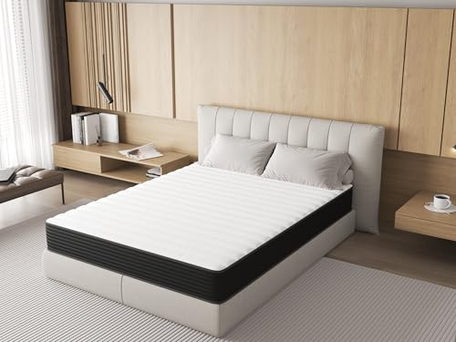 sinlikon Matelas 140x190CM - Epaisseur 20CM - Matelas Mousse pour 2 Personnel - Moelleux,Confortable,Respirant (140x190x20CM)