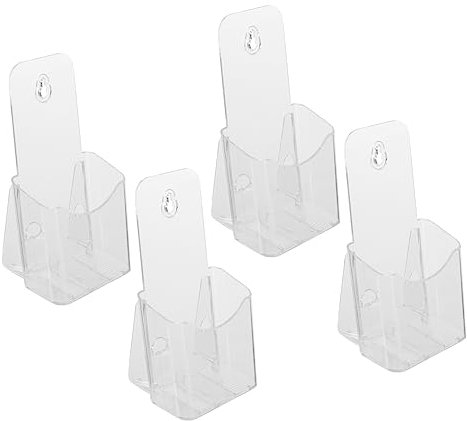 jojofuny 4stücke Klarer Acryl-broschürenhalter Broschürenständer Aus Acryl Broschürenhalter Für Schreibtische Firmenrezeptionen Messestände Und Konferenztische