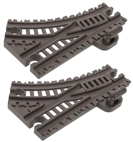 CIYODO 2stücke Elastische Kunststoff-bahngleise Flexibles Eisenbahnspielzeug Mit Steilbahn Und Speziellem Bogen Für Junge Mädchen Kreatives Modellbahn Zubehör Kompatibel Mit Gängigen Schi