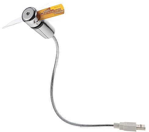 SHINEOFI Ventilateur Lumineux Conduit Refroidissement Des Ventilateurs Mini- Usb De Refroidissement Portable Mini De Poche Pvc Silver