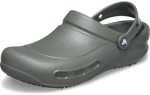 Crocs Unisex-Adult Bistro Work Clogs | Enclosed Toe | Slip Resistant | All Day Comfort, Dusty Olive, 15 Women/13 Men