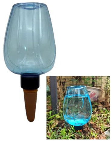 Automatische Bewässerungskugeln, 6 Stück, 500ml Wasserspender für Zimmerpflanzen, Balkon und Garten (Blaue Rose)