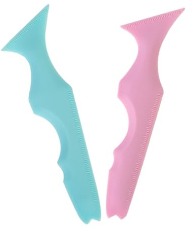 VICASKY 2 Stück Teiliges Eyeliner schablonen Flexiblem Silikon mit Ergonomischem Griff Präzise Augen make up hilfe für Anfänger und Profis Wiederverwendbar Wasserfest Perfekter