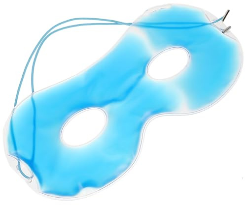 Generisch Eis Augenmaske Gel Augenmaske Kühlend Verstellbar für Schlaf und Reisen mit Verstellbarem Gummiband Unbedenkliches Material