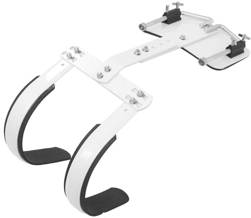 LOLIPPYY Verstellbarer Aluminium Snare Drum Tragegurt mit Schulterpolster Weiß Marschtrommel Rückrahmen Leichtes Schlagzeugzubehör für Marschkapelle