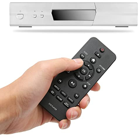 Cuifati Télécommande de Remplacement, Télécommande Universelle Compatible avec Les Lecteurs DVD RC5721 DVP3670K DVP3864K DVP3870K, Pas Besoin de Programmation