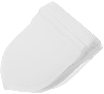 Kichvoe Bustine Monouso per Tè Sfuso 6x8 Cm Coulisse, Filtri in Carta Alimentare Bianche 100 Pezzi, Infusori per Erbe Aromatiche e Spezie, per Uso Domestico e Ristoranti
