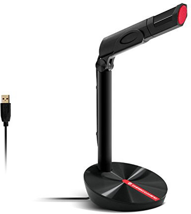 EMPIRE GAMING- Microphone for PC, Mac, Consoles - Micro Ideal Podcast YouTube, Streaming Twitch, Chat, Vocal - USB Cable (USB)